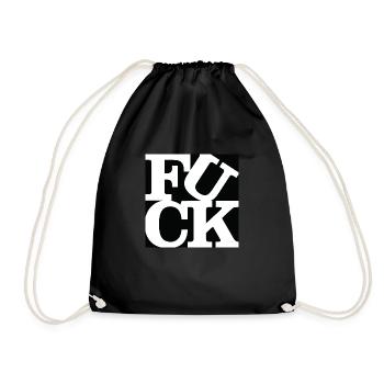 F**K WordPlay Original Art 3 - Turnbeutel - Schwarz - Vorne