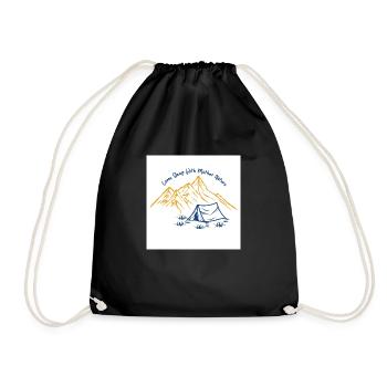 Come Sleep with Mother Nature - Drawstring Bag - black - Front