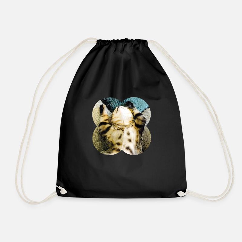Lazycat - Drawstring Bag - black