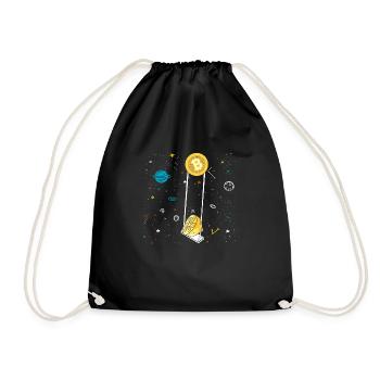 Zitronen Design Limonaden Stand Boss Lemon Verkauf - Turnbeutel - Schwarz - Vorne