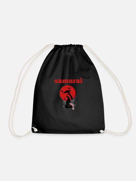 vintage japanese samurai - Sac de sport léger - noir