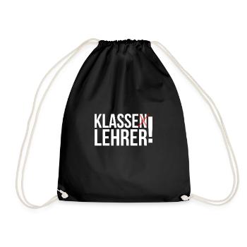 Klasse Lehrer - Turnbeutel - Schwarz - Vorne