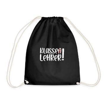 Klasse Lehrer - Turnbeutel - Schwarz - Vorne