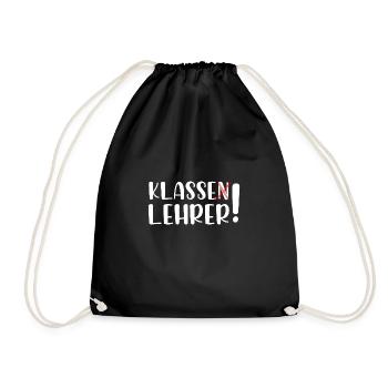 Klasse Lehrer - Turnbeutel - Schwarz - Vorne