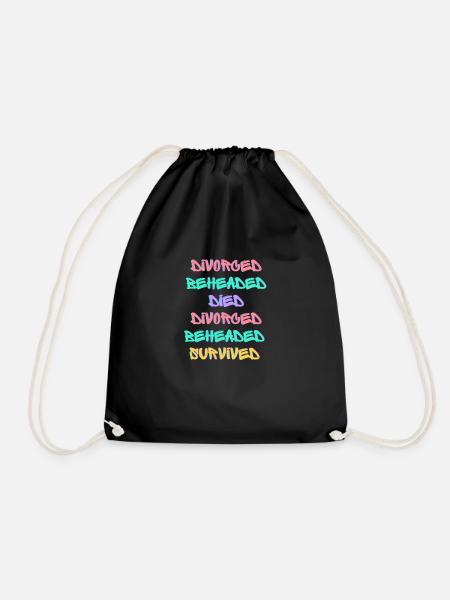 Six wives of Henry VIII from Six the musical - Drawstring Bag - black