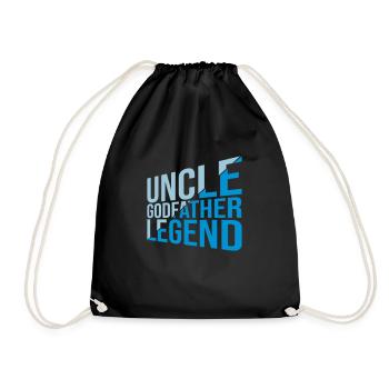 Citation de légende de l’oncle parrain - Sac de sport léger - noir - Devant