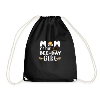 Mom of the Bee - Day Girl - Drawstring Bag - black - Front
