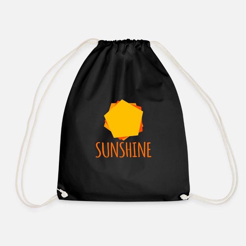 Sonnenschein - Turnbeutel - Schwarz