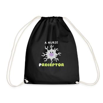 Funny Pun Receptor Nurse Preceptor Merci cadeaux - Sac de sport léger - noir - Devant