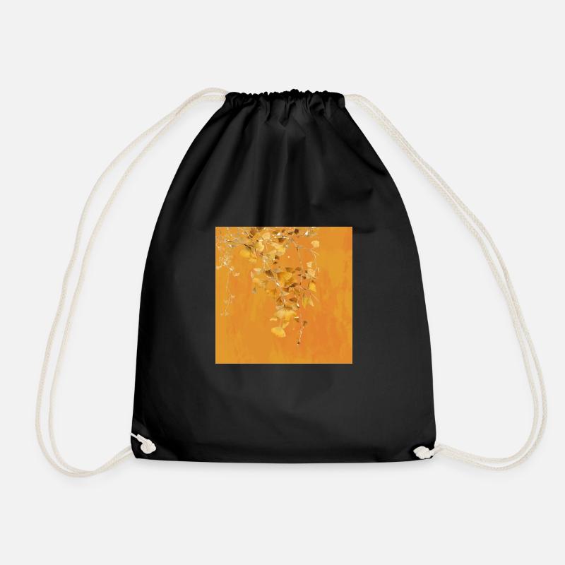 Gingko - Turnbeutel - Schwarz