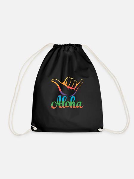 Aloha Hawii - Turnbeutel - Schwarz