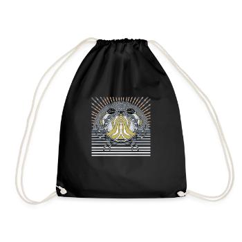 Crab - Drawstring Bag - black - Front