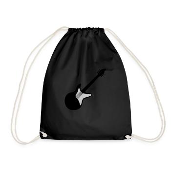 Guitare électrique Guitariste Jouer guitare - Sac de sport léger - noir - Devant