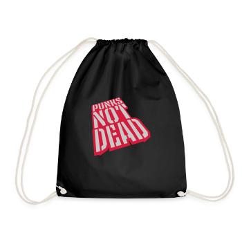 punks not dead Zitat - Turnbeutel - Schwarz - Vorne