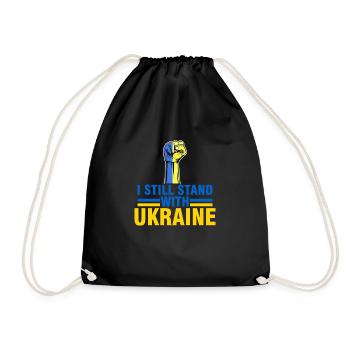 je suis encore soutiens Ukraine - support Ukraine - Sac de sport léger - noir - Devant