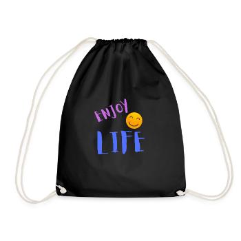 Profitez de la vie - Sac de sport léger - noir - Devant