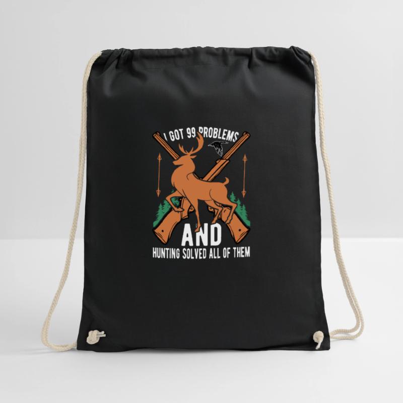 I've Got 99 Problems but Hunting Solves Them All Drawstring Bag