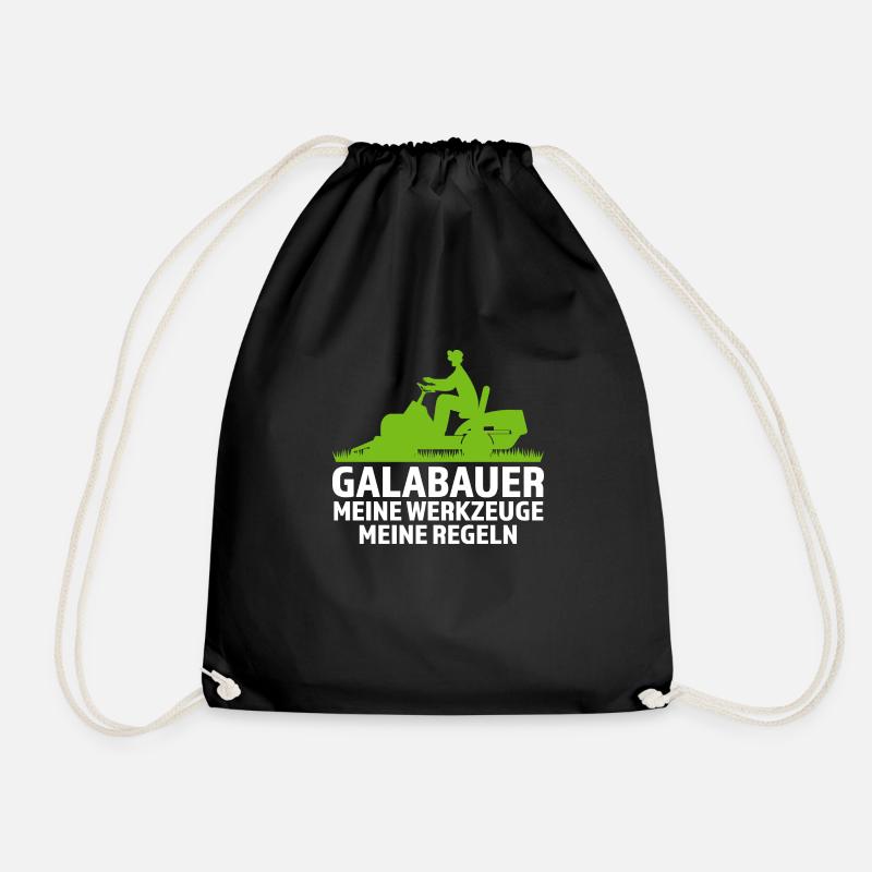 Galabauer Garten Galabau Geschenk - Turnbeutel - Schwarz