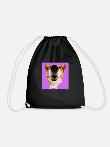 Hund 3 - Turnbeutel - Schwarz