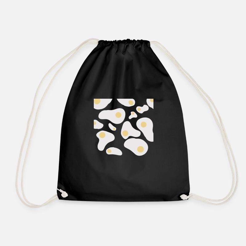 Œufs au plat - Sac de sport léger - noir