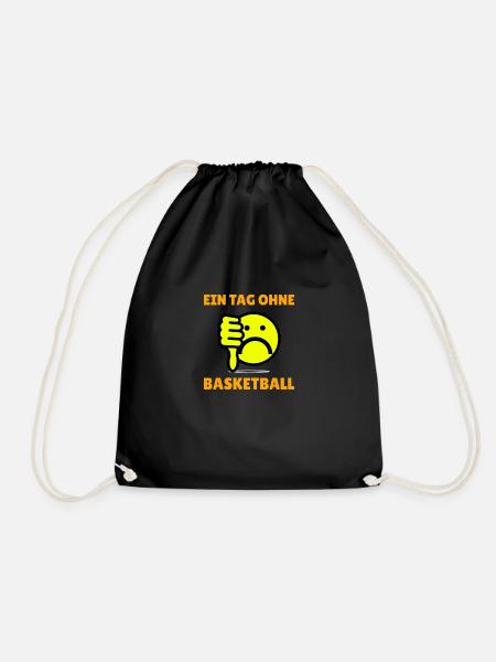ein tag ohne Basketball - Turnbeutel - Schwarz