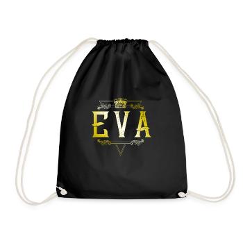 Eva - Turnbeutel - Schwarz - Vorne