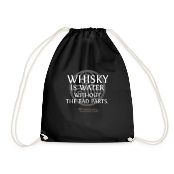 whisky is water - Turnbeutel - Schwarz - Vorne