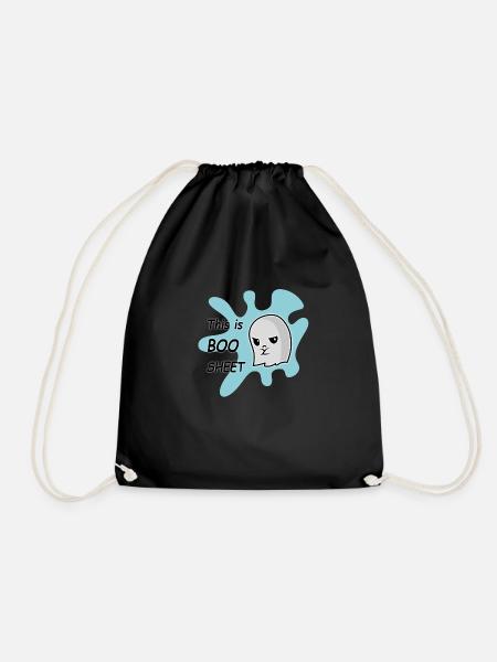 Funny Ghost - Turnbeutel - Schwarz