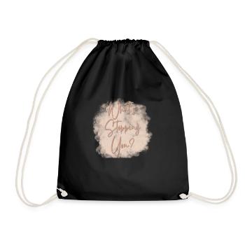What's stopping you motivation - Sac de sport léger - noir - Devant