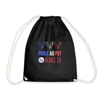 poule au pot by Henry IV - Sac de sport léger - noir - Devant