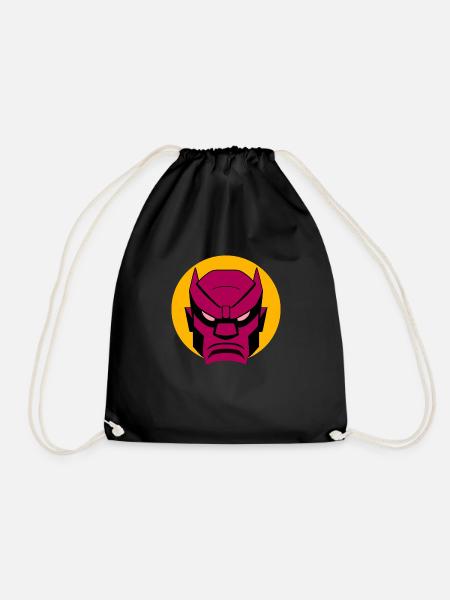 Robot japan - Drawstring Bag - black