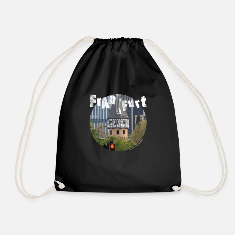 Frankfurt-Shirt - Turnbeutel - Schwarz