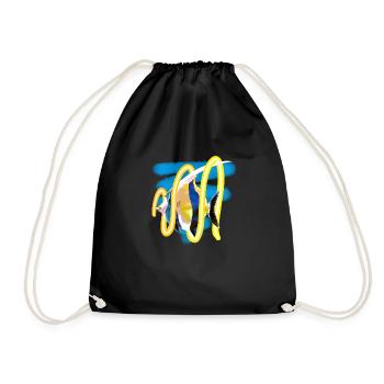 Sea fish - Drawstring Bag - black - Front