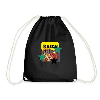 Alle Sterne rasta jah rastafari lion all stars - Turnbeutel - Schwarz - Vorne