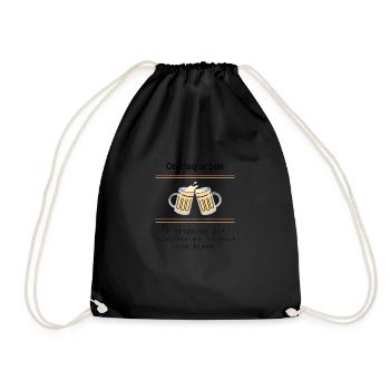 Blague de beauf - Sac de sport léger - noir - Devant