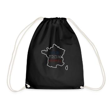 Girl from France (fille de France) - Sac de sport léger - noir - Devant