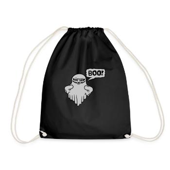 Boo Speech Bubble Mauvais - Sac de sport léger - noir - Devant
