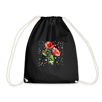 Fleur - Sac de sport léger - noir - Devant