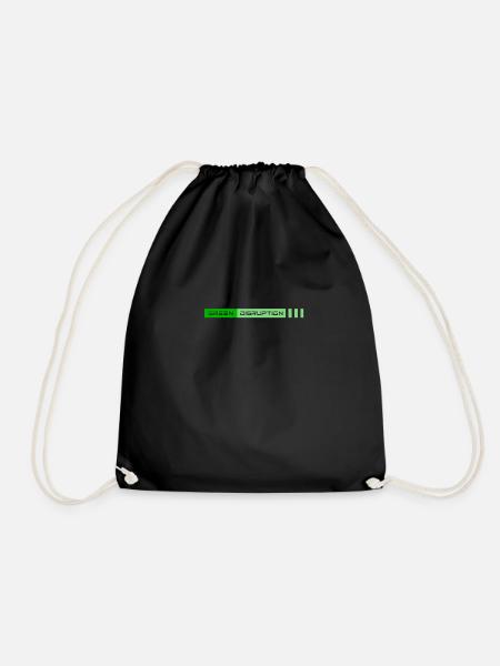 Green Disruption - Turnbeutel - Schwarz