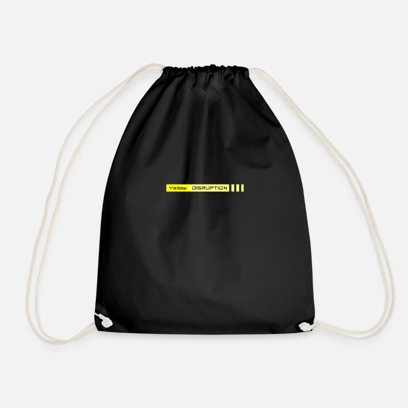 Yellow Disruption - Turnbeutel - Schwarz