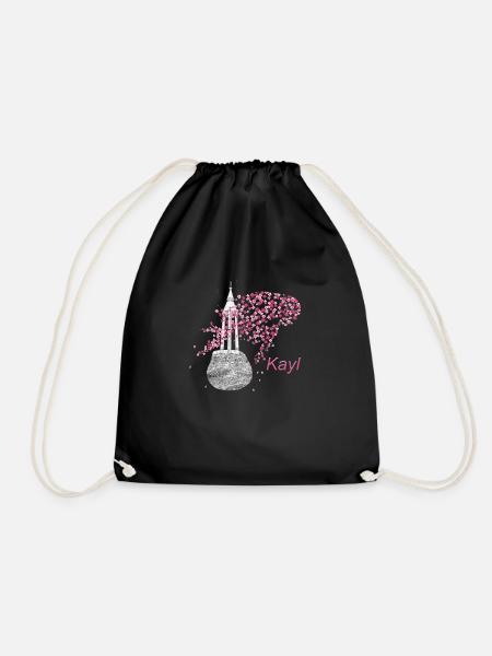Kayl ass geil text femme - Sac de sport léger - noir