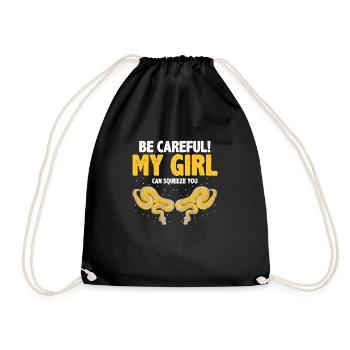 King python design pour les amateurs de serpents - Sac de sport léger - noir - Devant