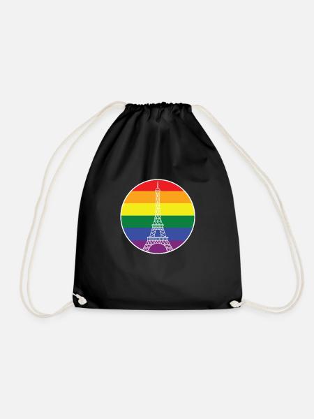LGBT PARIS BLANC - Sac de sport léger - noir