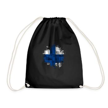 Finlande Suomi helsinki scandinavie viking - Sac de sport léger - noir - Devant