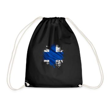 Finlande Suomi helsinki scandinavie viking - Sac de sport léger - noir - Devant