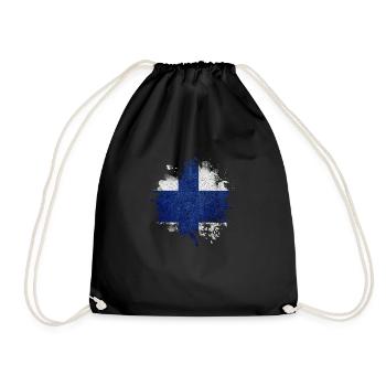 Finlande Suomi helsinki scandinavie viking - Sac de sport léger - noir - Devant