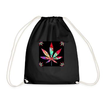 Feuille - Sac de sport léger - noir - Devant