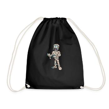 Mummy - Drawstring Bag - black - Front