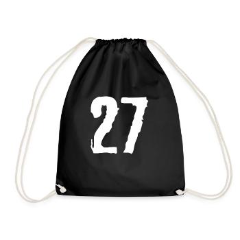 Maillot à 27 chiffres - Sac de sport léger - noir - Devant