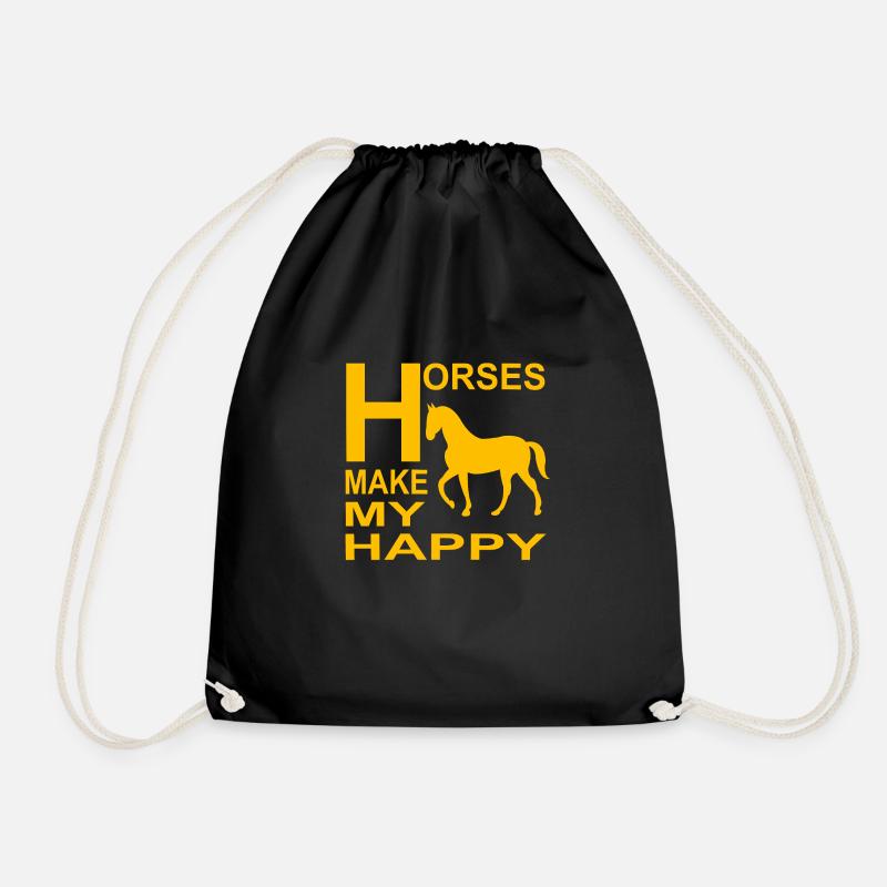 Cheval - Sac de sport léger - noir